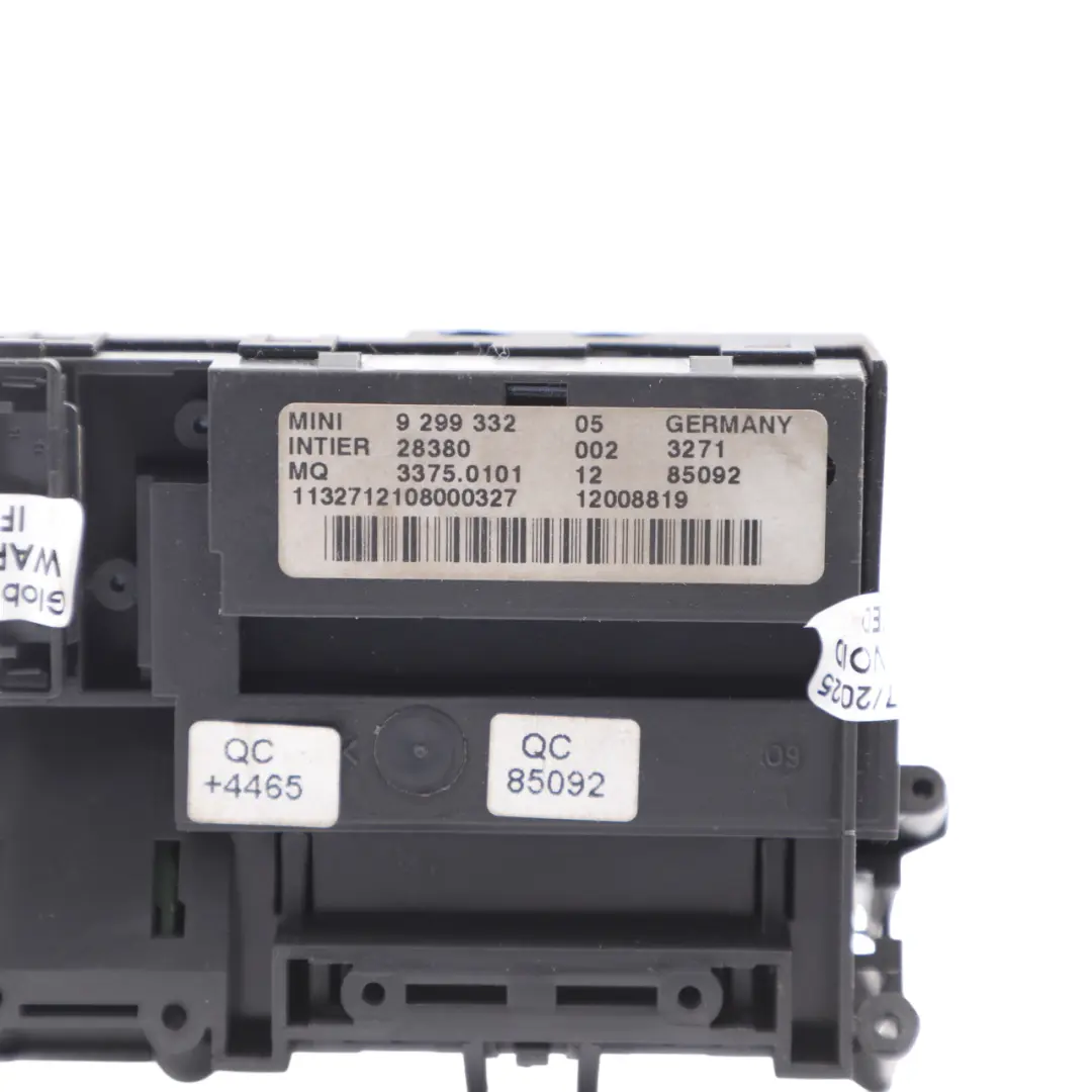 Bouton De Démarrage Et D'Arrêt Du Moteur pour Mini R56 R59 R60 à propos du numéro de pièce 9299332 Mini R56 R59 R60 Bouton De Démarrage Et D'Arrêt Du Moteur - SKU 9299332-1 - Numéro de pièce 9299332