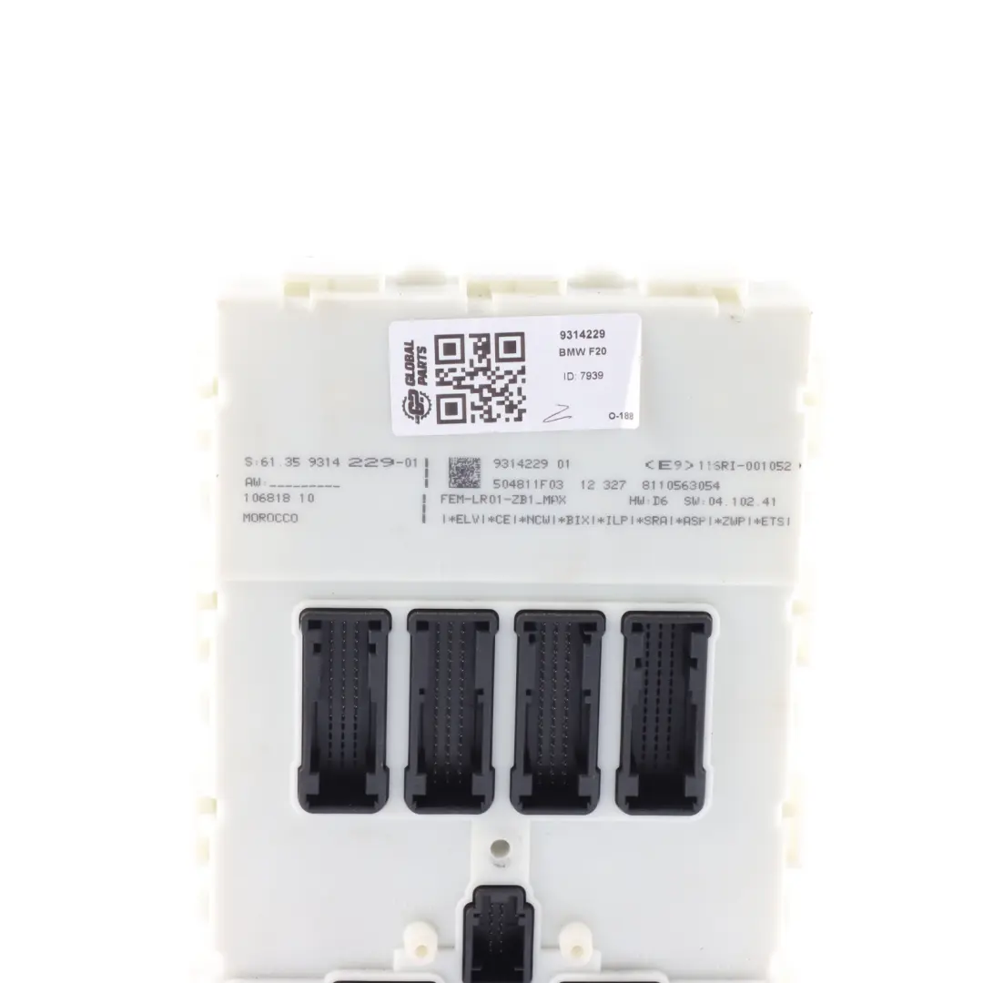 Przedni Moduł Elektroniczny Jednostka Sterująca FEM ECU do BMW F20 o numerze 9314229 BMW F20 Przedni Moduł Elektroniczny Jednostka Sterująca FEM ECU - SKU 9314229 - Numer Części 9314229