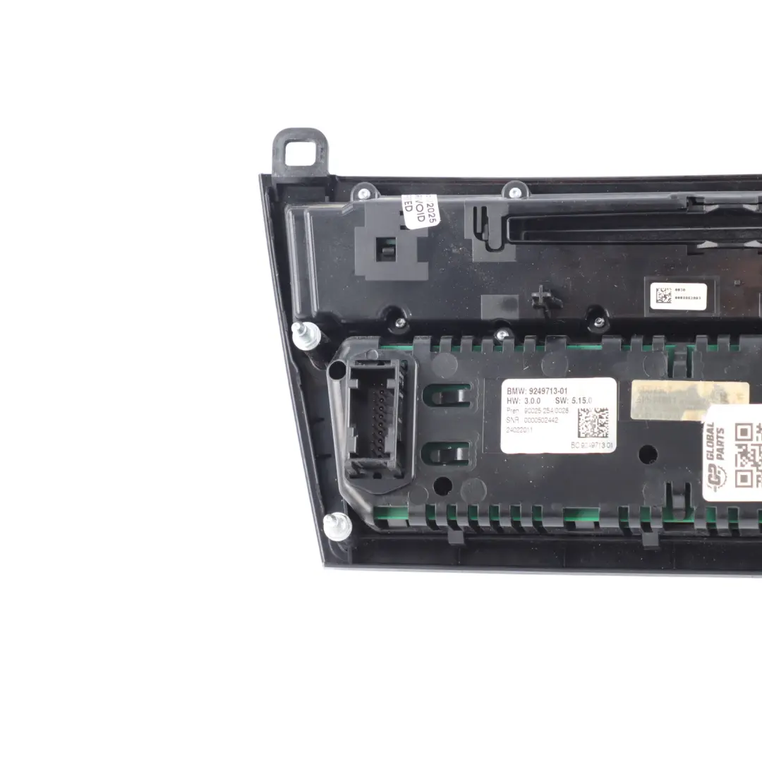 BMW F01 F02 Pannello Controlo Unità Interruttore Aria Condizionata Radio 9331872 - SKU 9328413-1 - Numero di parte 9328413