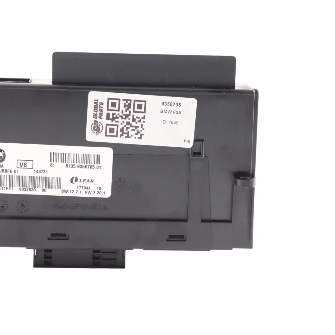 BMW X3 F25 Boîtier Jonction Module Commande Carrosserie ECU JBBFE III V8 - SKU 9350705 - Numéro de pièce 9350705