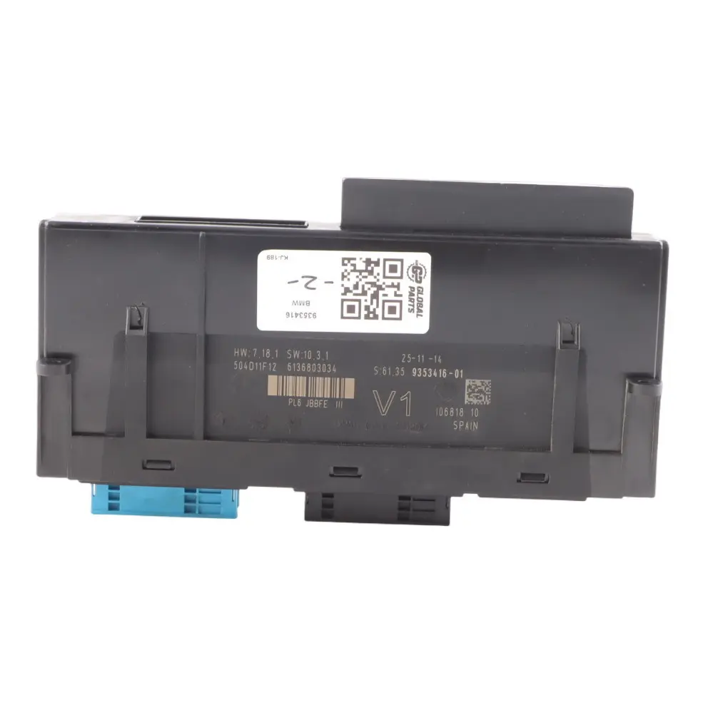 Junction Box BMW F10 PL6 JBBFE III V1 Body Control Module 9353416