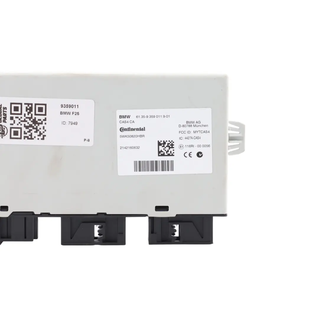  CAS4 Module BMW F01 F07 F10 F11 F12 X3 F25 Key Reading Control Unit - SKU 9359011 - Part number 9359011
