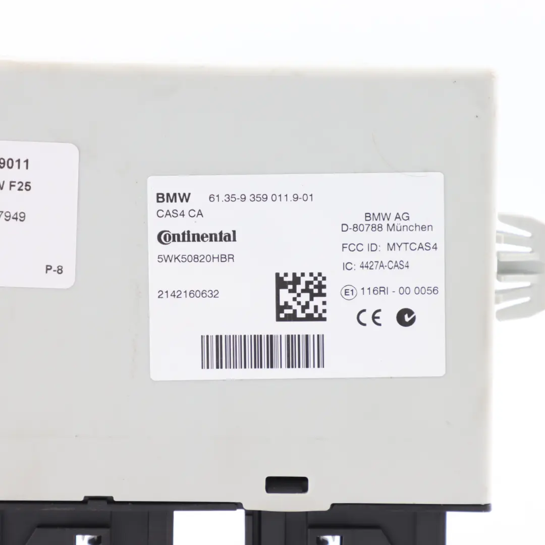  CAS4 Module BMW F01 F07 F10 F11 F12 X3 F25 Key Reading Control Unit - SKU 9359011 - Part number 9359011