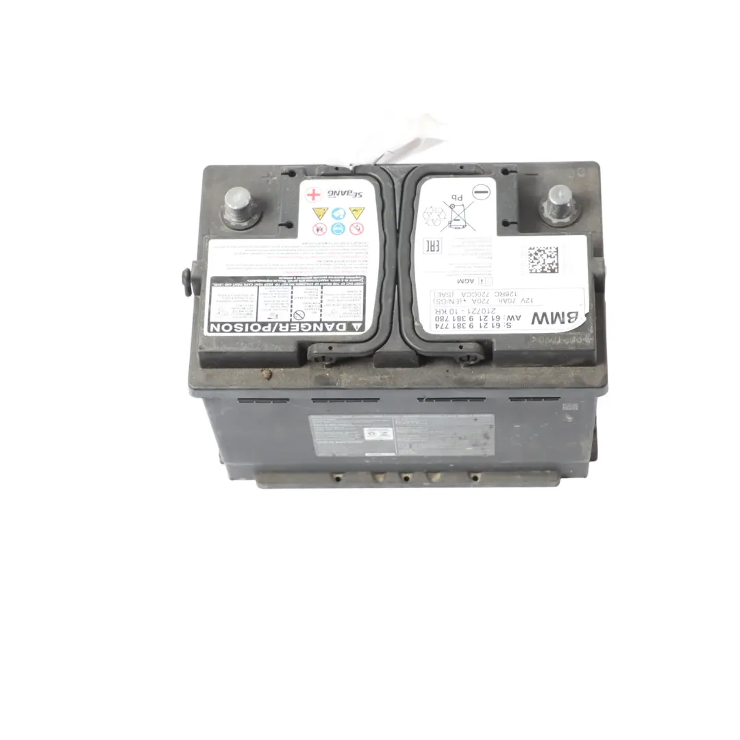 Sebang AGM Car Battery 12V 70Ah 720A 9878490 to BMW with Part number 9381780 BMW Sebang AGM Car Battery 12V 70Ah 720A 9878490 - SKU 9381780 - Part number 9381780