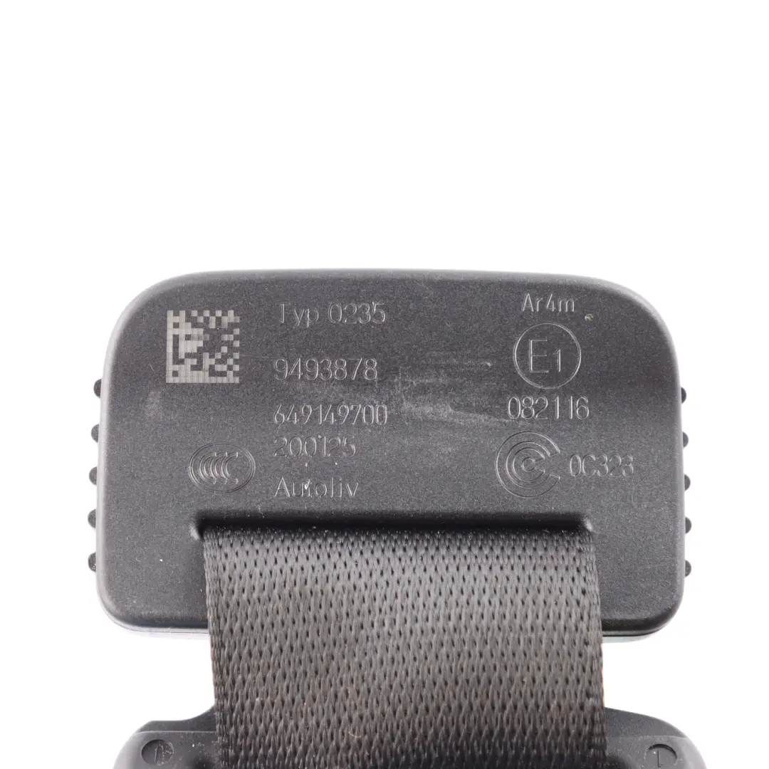 Middle Centre Seat Belt to BMW U06 Active Tourer Rear with Part number 9493878 BMW U06 Active Tourer Rear Middle Centre Seat Belt - SKU 9493878 - Part number 9493878