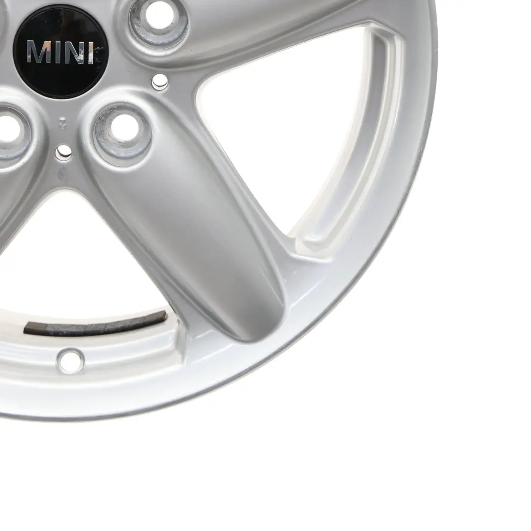 Felge 16" 6,5J Silber 5-Stern Einzel-Speiche 124 für Mini Cooper One R60 R61 mit Teilenummer 9803720 Mini Cooper One R60 R61 Felge 16" 6,5J Silber 5-Stern Einzel-Speiche 124 - SKU 9803720-3 - Teilenummer 9803720