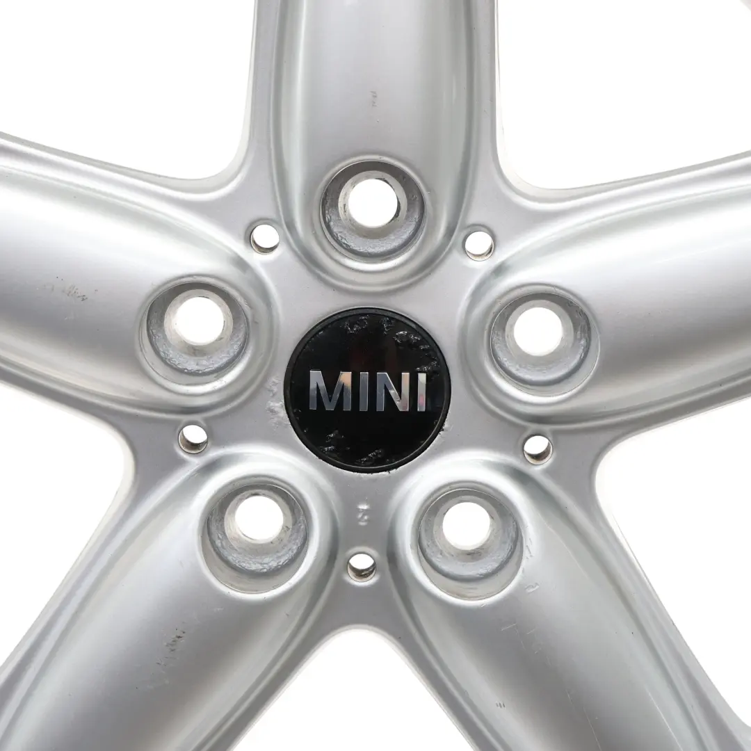 Mini Cooper R60 Silver Wheel Alloy Rim 16" 6,5J ET:46 5-Star Single Spoke 124 - SKU 9803720-4 - Part number 9803720