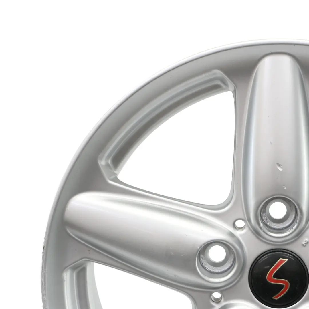 Mini Cooper R60 Silver Wheel Alloy Rim 16" ET:46 6,5J 5-Star Single Spoke 124 - SKU 9803720-5 - Part number 9803720