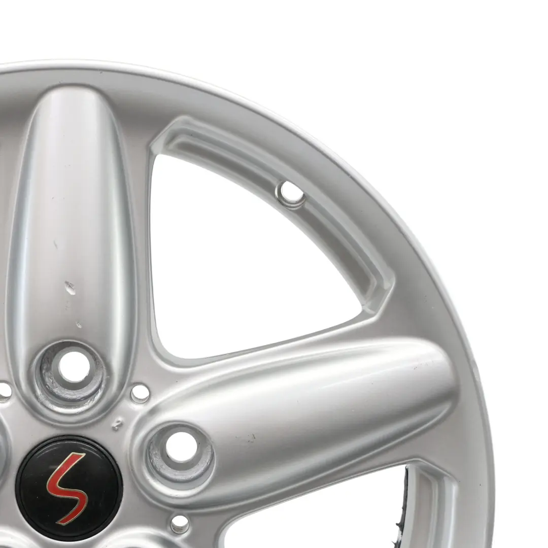 Mini Cooper R60 Silver Wheel Alloy Rim 16" ET:46 6,5J 5-Star Single Spoke 124 - SKU 9803720-5 - Part number 9803720