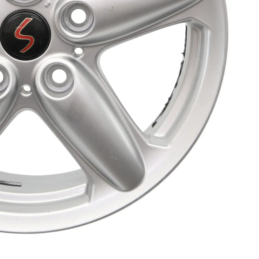 Mini Cooper R60 Silver Wheel Alloy Rim 16" ET:46 6,5J 5-Star Single Spoke 124 - SKU 9803720-5 - Part number 9803720