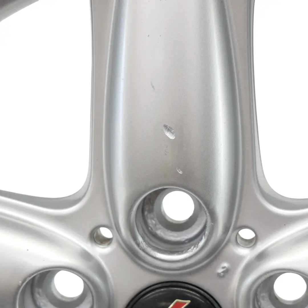 Alloy Rim 16" ET:46 6,5J 5-Star Single Spoke 124 to Mini Cooper R60 Silver Wheel with Part number 9803720 Mini Cooper R60 Silver Wheel Alloy Rim 16" ET:46 6,5J 5-Star Single Spoke 124 - SKU 9803720-5 - Part number 9803720
