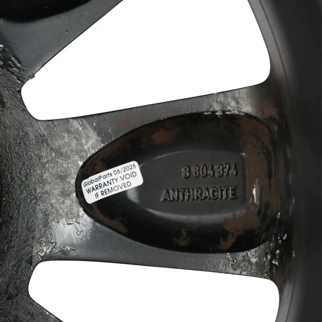 Mini Cooper One R60 R61 Llanta de aleación negra 18" 7,5J ET:52 Turbo Fan 126 - SKU 9804374-2 - Número de pieza 9804374