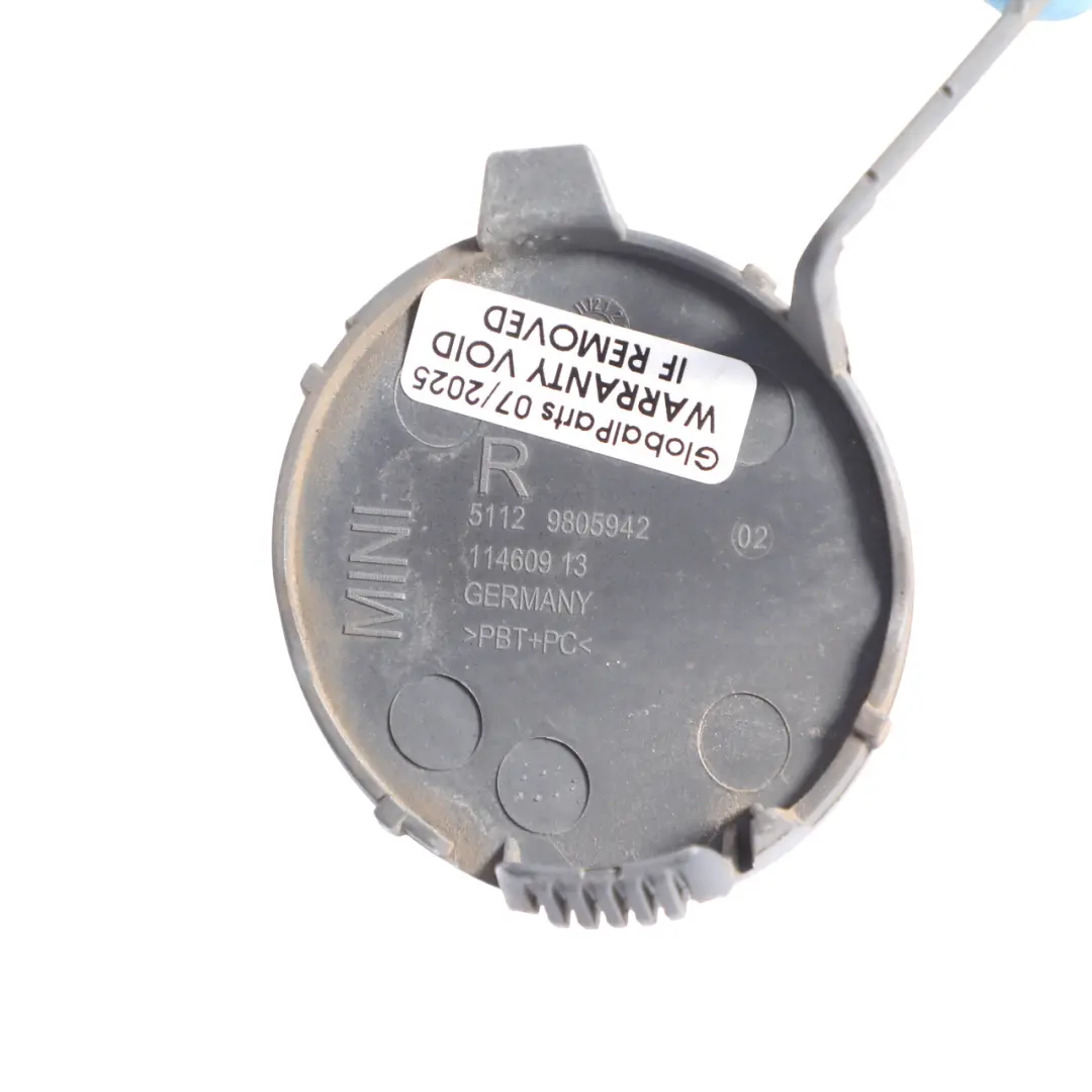 Flap Towing Eye Rear Bumper Right O/S Astro Black - A25 to Mini Cooper R60 Cover with Part number 9805942 Mini Cooper R60 Cover Flap Towing Eye Rear Bumper Right O/S Astro Black - A25 - SKU 9805942-ASB - Part number 9805942