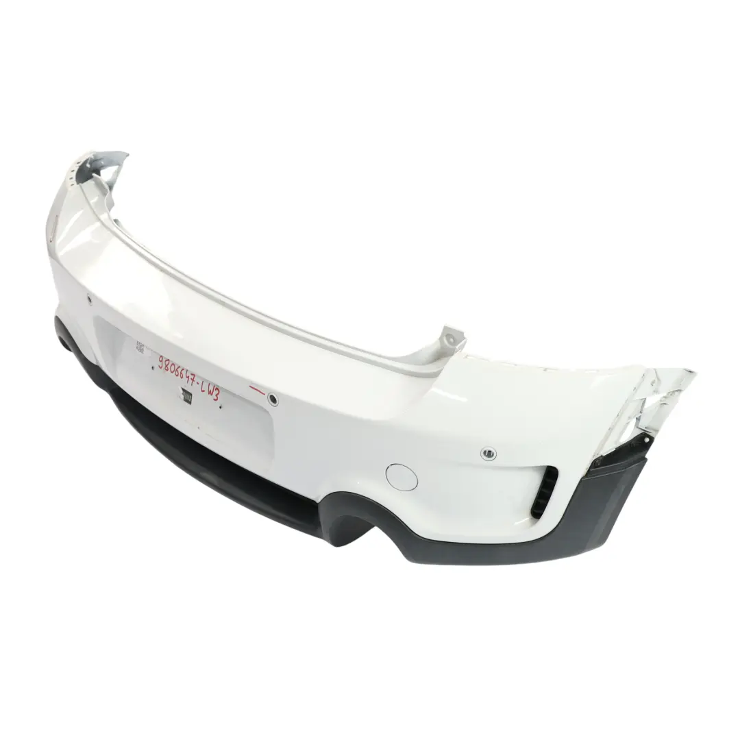 Hintere Stoßstange PDC Light White Weiss - B15 für Mini Countryman R60 Cooper S mit Teilenummer 9806647 Mini Countryman R60 Cooper S Hintere Stoßstange PDC Light White Weiss - B15 - SKU 9806647-LW3 - Teilenummer 9806647