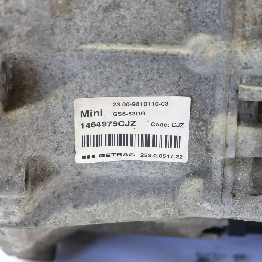 Cambio Manuale GS6-53DG GARANZIA per Mini R60 Countryman Cooper SD ALL4 con numero di parte 9810110 Mini R60 Countryman Cooper SD ALL4 Cambio Manuale GS6-53DG GARANZIA - SKU 9810110 - Numero di parte 9810110
