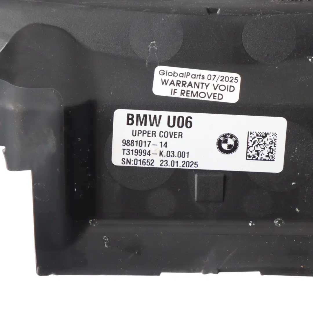BMW U06 Front Air Duct Upper Cover Trim Bumper Front - SKU 9881017 - Part number 9881017