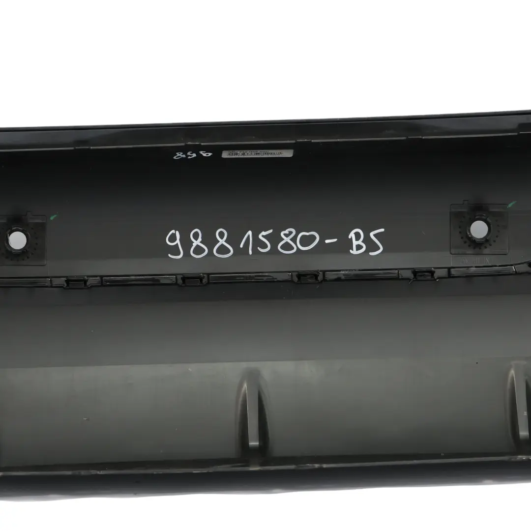 Bumper M Sport Trim Panel PDC Black Sapphire Metallic - 475 to BMW F40 Rear with Part number 9881580 BMW F40 Rear Bumper M Sport Trim Panel PDC Black Sapphire Metallic - 475 - SKU 9881580-BS - Part number 9881580