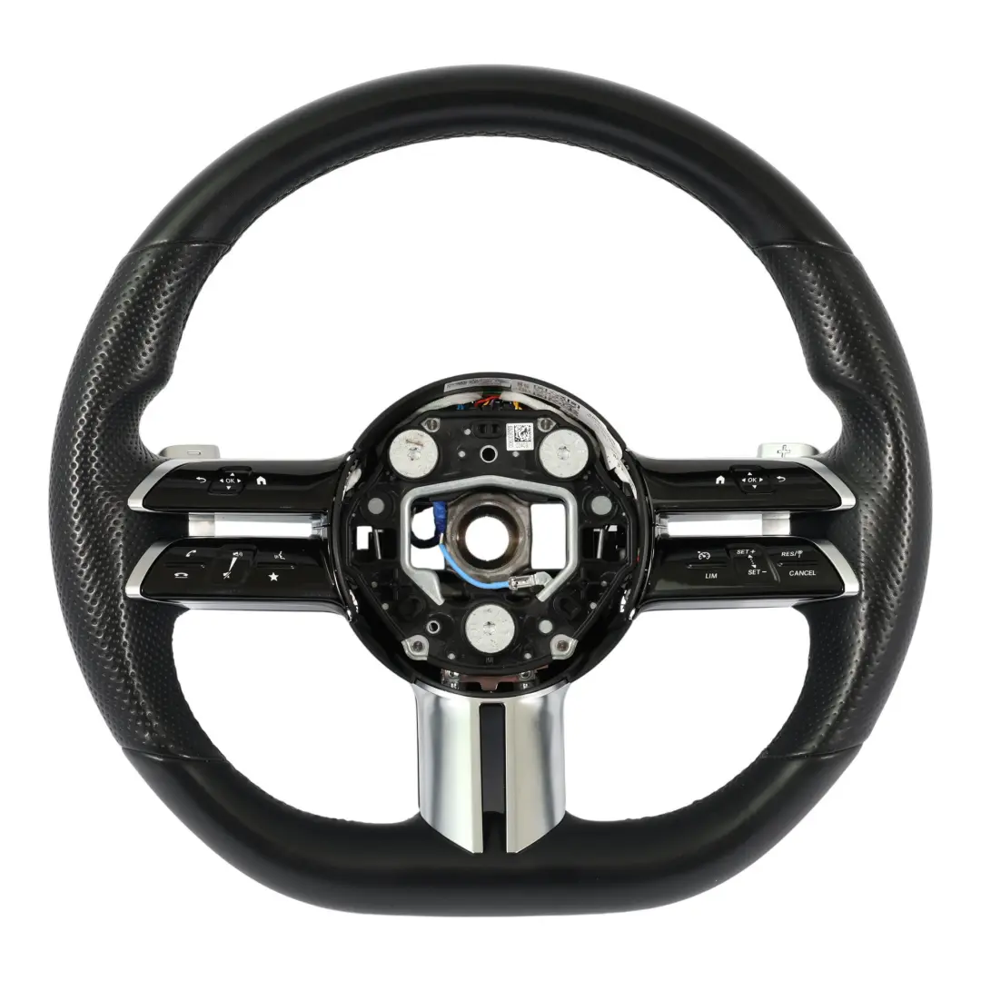 Pelle Nera Multifunzione Cambio al Volante per Mercedes W206 W213 C238 Volante In con numero di parte A0004602620 Mercedes W206 W213 C238 Volante In Pelle Nera Multifunzione Cambio al Volante - SKU A0004602620 - Numero di parte A0004602620