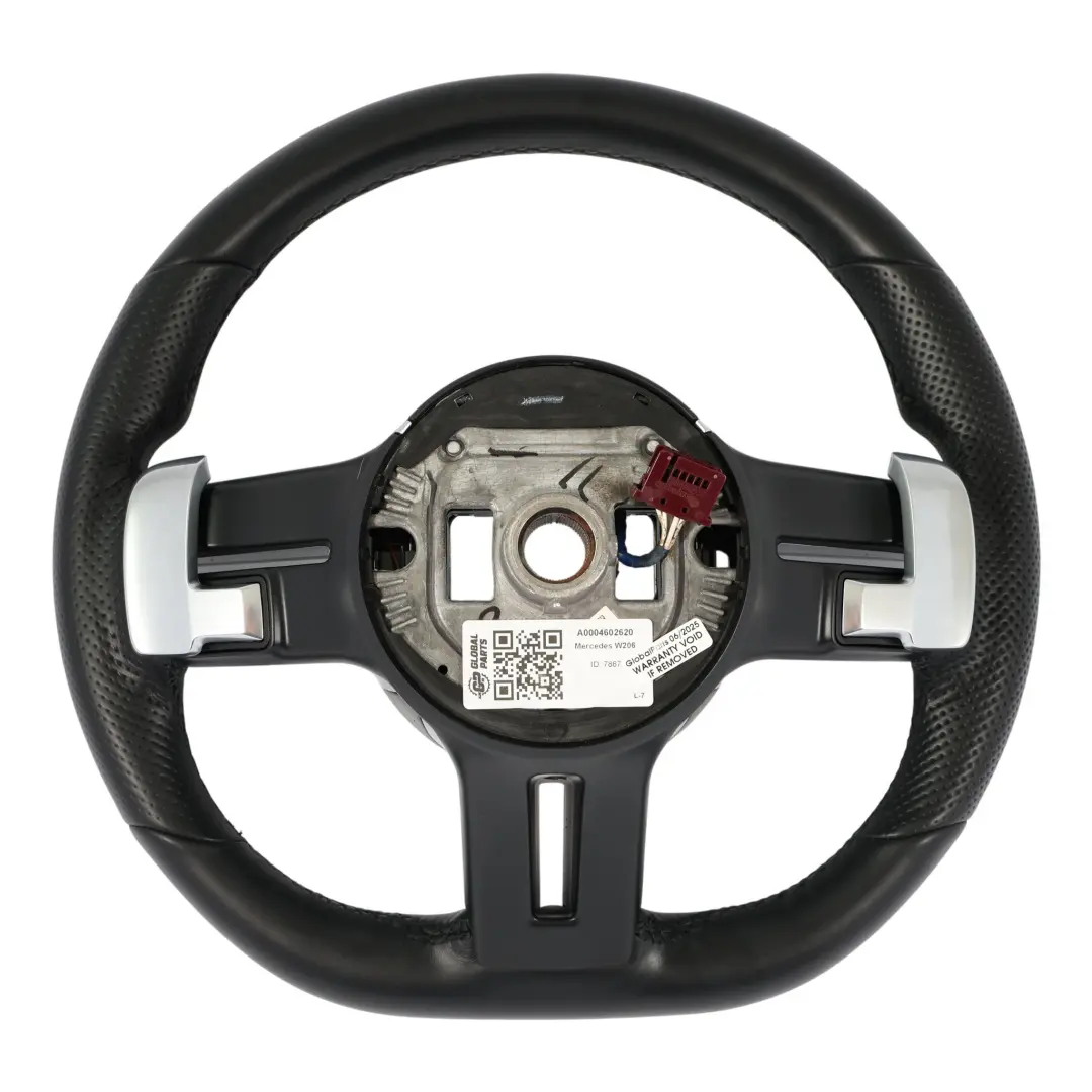 Steering Wheel Black Leather Multifunction Paddle Shift to Mercedes W206 W213 C238 with Part number A0004602620 Mercedes W206 W213 C238 Steering Wheel Black Leather Multifunction Paddle Shift - SKU A0004602620 - Part number A0004602620