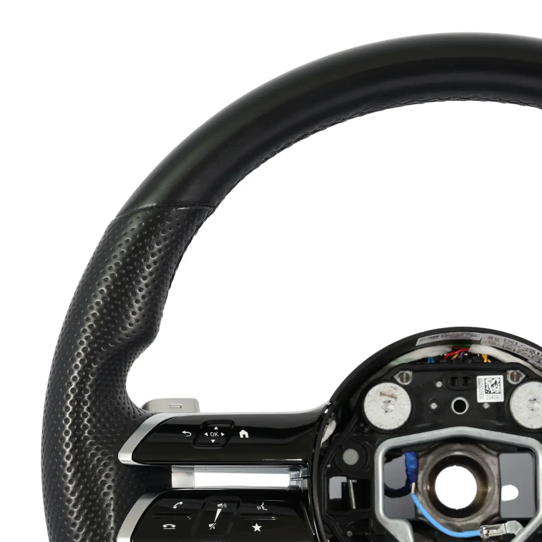 Volant Cuir Noir Multifonction Palettes Changement pour Mercedes W206 W213 C238 à propos du numéro de pièce A0004602620 Mercedes W206 W213 C238 Volant Cuir Noir Multifonction Palettes Changement - SKU A0004602620 - Numéro de pièce A0004602620