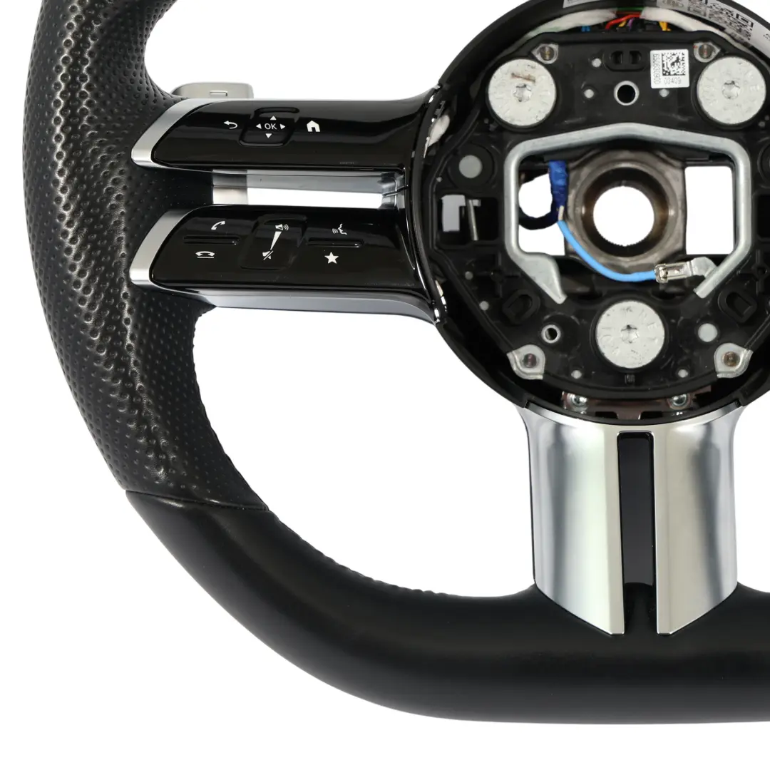 Lenkrad Schwarz Leder Multifunktions Schaltwippen für Mercedes W206 W213 C238 mit Teilenummer A0004602620 Mercedes W206 W213 C238 Lenkrad Schwarz Leder Multifunktions Schaltwippen - SKU A0004602620 - Teilenummer A0004602620