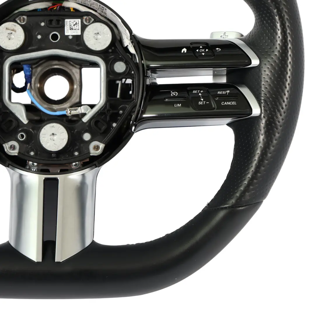 Mercedes W206 W213 C238 Kierownica Czarna Skóra Multifunkcja Łopatki - SKU A0004602620 - Numer Części A0004602620