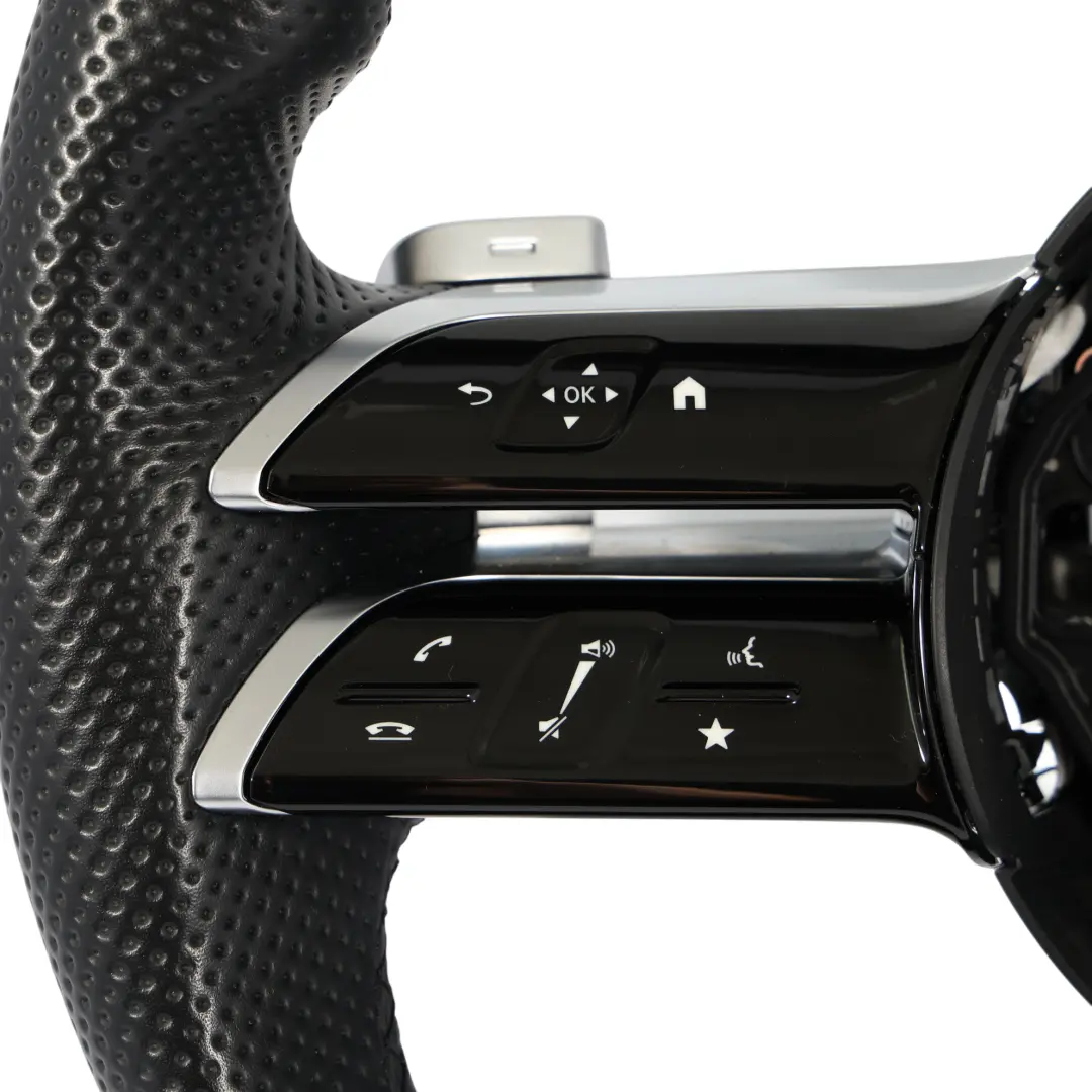 Mercedes W206 W213 C238 Volante De Cuero Negro Multifunción Palanca de Cambio - SKU A0004602620 - Número de pieza A0004602620