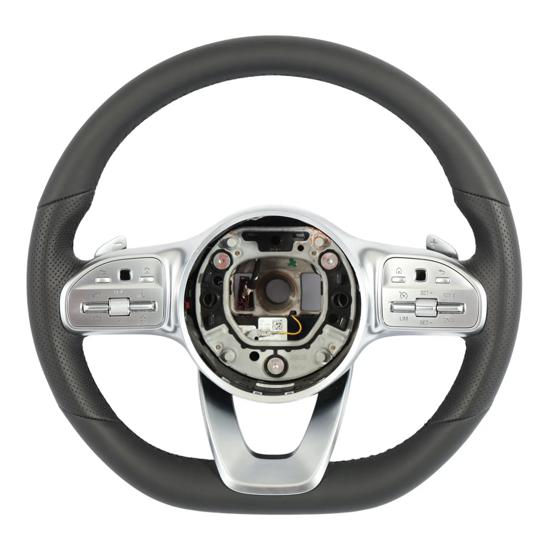 Lenkrad Mercedes W177 W205 NEU Schwarzes Leder Multifunktions Schalt wippen