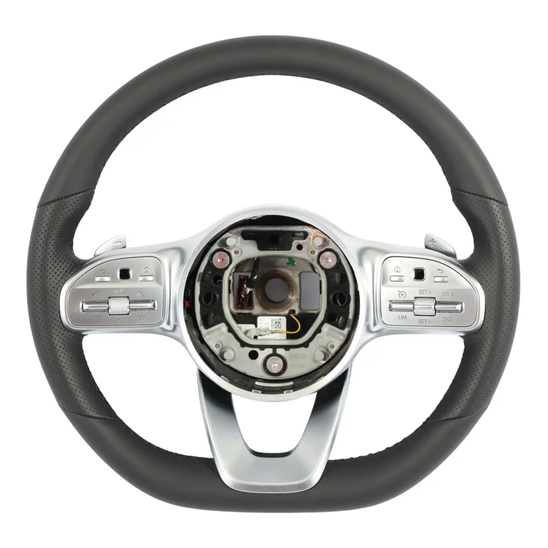 Steering Wheel Mercedes W177 W205 NEW Black Leather Multifunction Paddle Shift to with Part number A0004608402 Steering Wheel Mercedes W177 W205 NEW Black Leather Multifunction Paddle Shift - SKU A0004608402-2 - Part number A0004608402