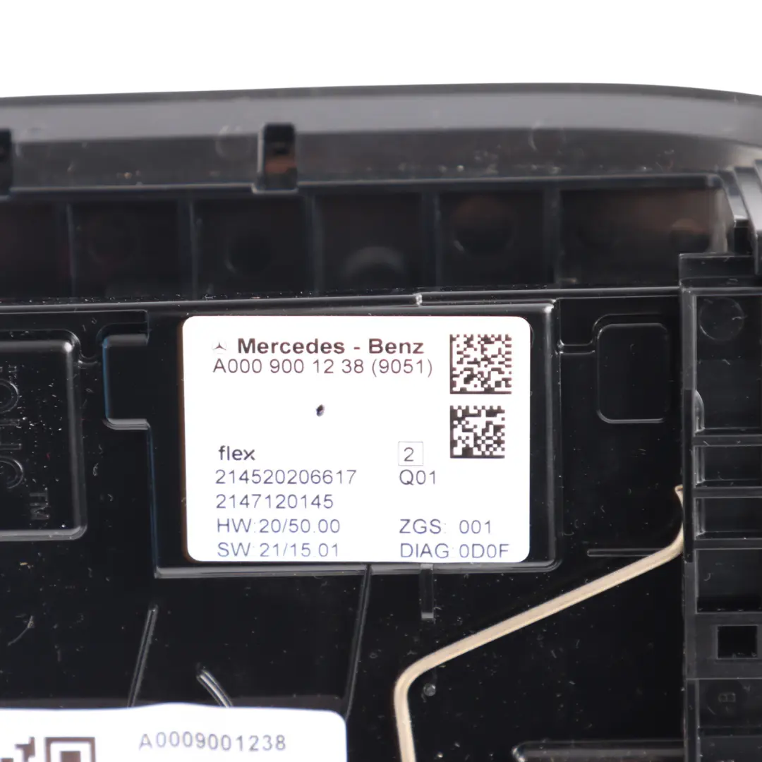 Interior Light Control Panel Roof Lamp Switch to Mercedes W206 with Part number A0009001238 Mercedes W206 Interior Light Control Panel Roof Lamp Switch - SKU A0009001238 - Part number A0009001238