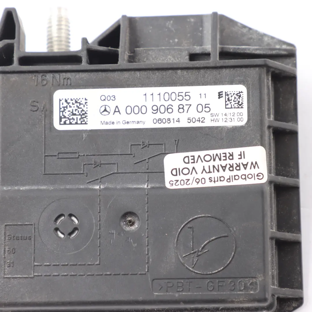 Mercedes S205 Negative Battery Cable Terminal Clamp Wire - SKU A0009068705 - Part number A0009068705