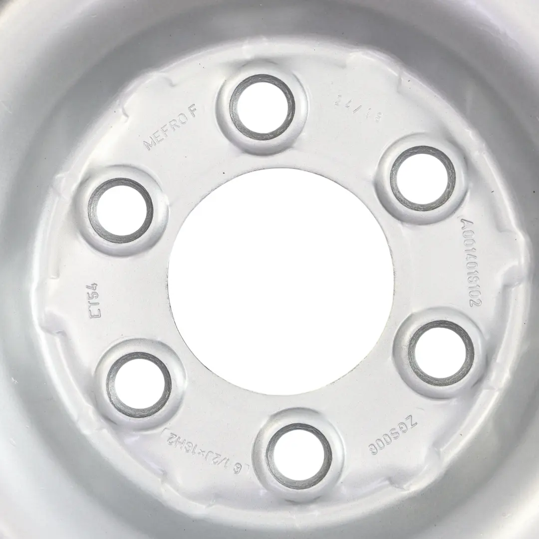  Llanta de acero plata Mercedes Sprinter W906 16" 6,5J ET:54 - SKU A0014019102 - Número de pieza A0014019102