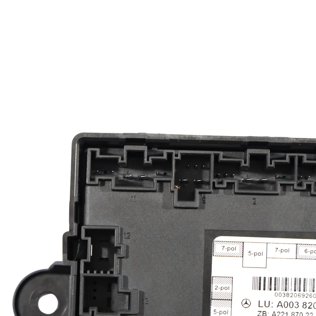 Unidad Módulo Control De Puerta ECU Trasera Izquierda para Mercedes W221 con número de pieza A0038206926 Mercedes W221 Unidad Módulo Control De Puerta ECU Trasera Izquierda - SKU A0038206926 - Número de pieza A0038206926