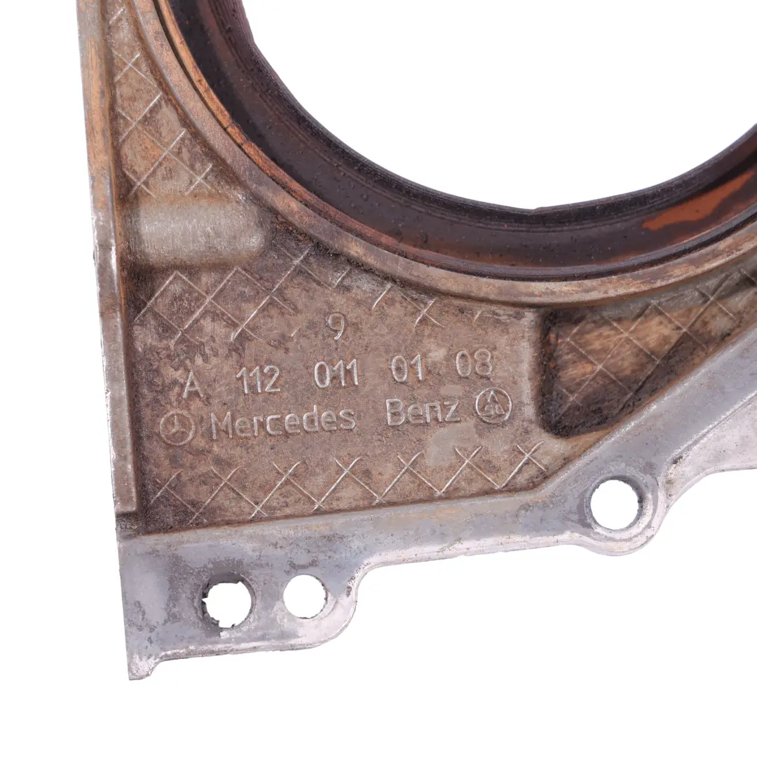 Carter Vilebrequin Mercedes W203 A209 W211 Couvercle Huile Arrière pour à propos du numéro de pièce A1120110108 Carter Vilebrequin Mercedes W203 A209 W211 Couvercle Huile Arrière - SKU A1120110108 - Numéro de pièce A1120110108