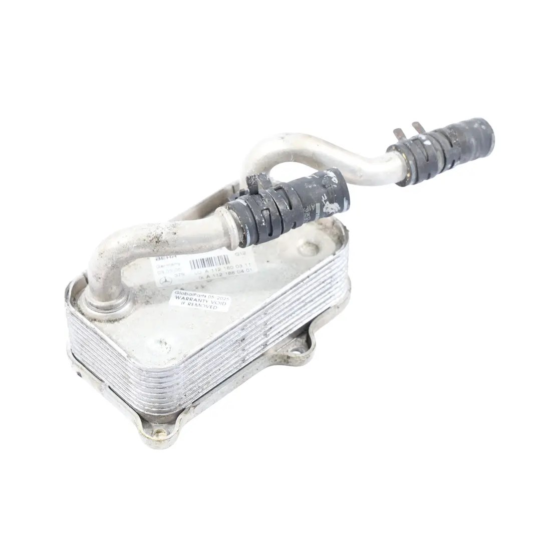 Mercedes W209 Refrigerador Aceite Intercambiador Doble Manguera - SKU A1121800311 - Número de pieza A1121800311