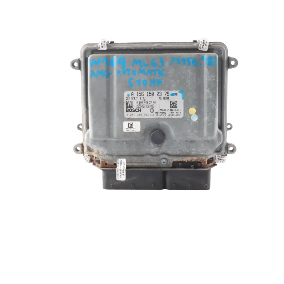 Mercedes ML63 W164 AMG 4Matic M156.980 510HP Engine ECU Automatic - SKU A1561502379-1 - Part number A1561502379