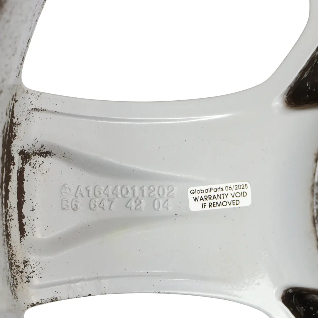 Rim Mercedes W164 Alloy Wheel Rim 5-Spoke 19" 8J ET:60 to Wheel with Part number A1644011202 Wheel Rim Mercedes W164 Alloy Wheel Rim 5-Spoke 19" 8J ET:60 - SKU A1644011202-3 - Part number A1644011202