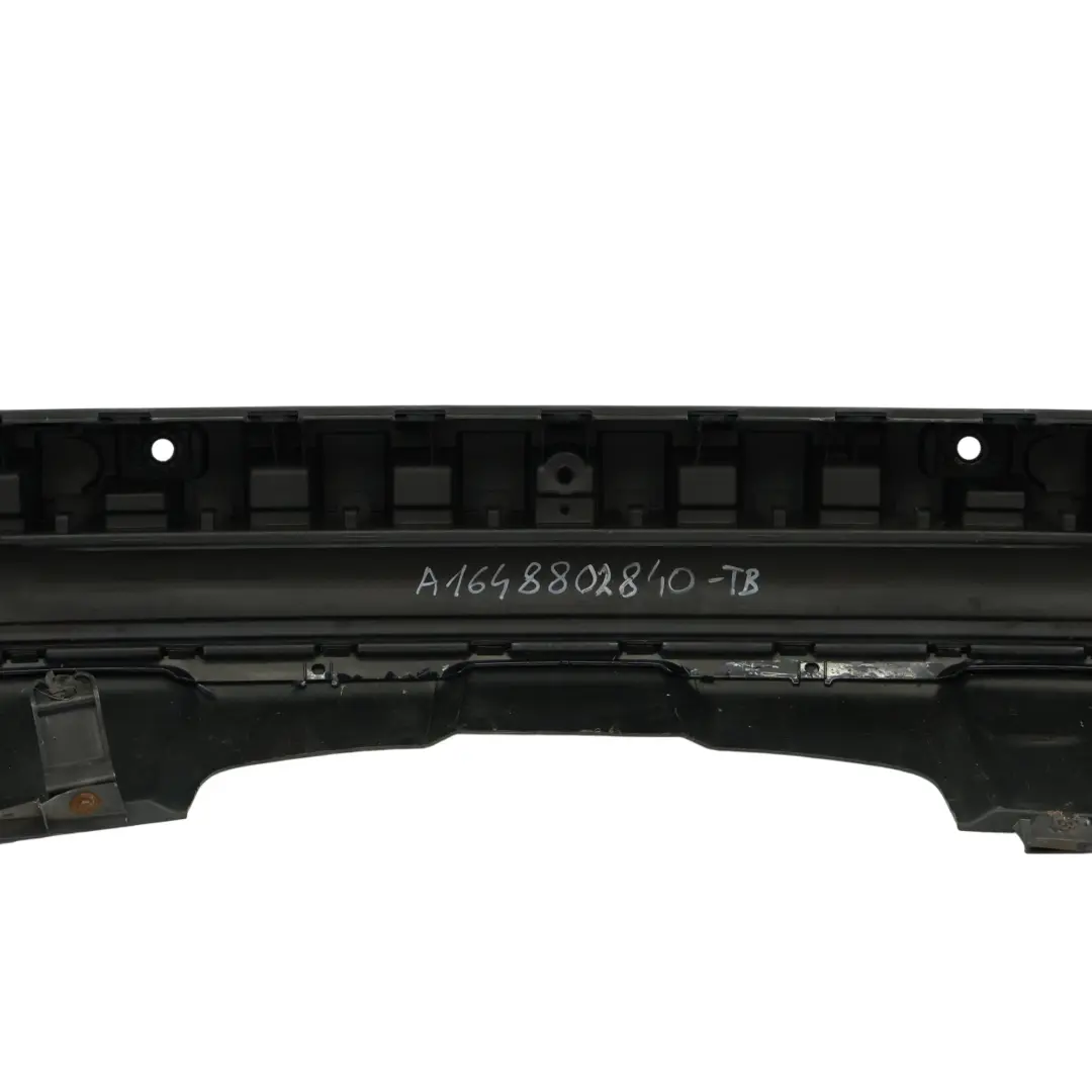 Bumper Parktronic Trim Panel Tanzanite Blue Metallic - 359 to Mercedes ML W164 Rear with Part number A1648802840 Mercedes ML W164 Rear Bumper Parktronic Trim Panel Tanzanite Blue Metallic - 359 - SKU A1648802840-TB - Part number A1648802840