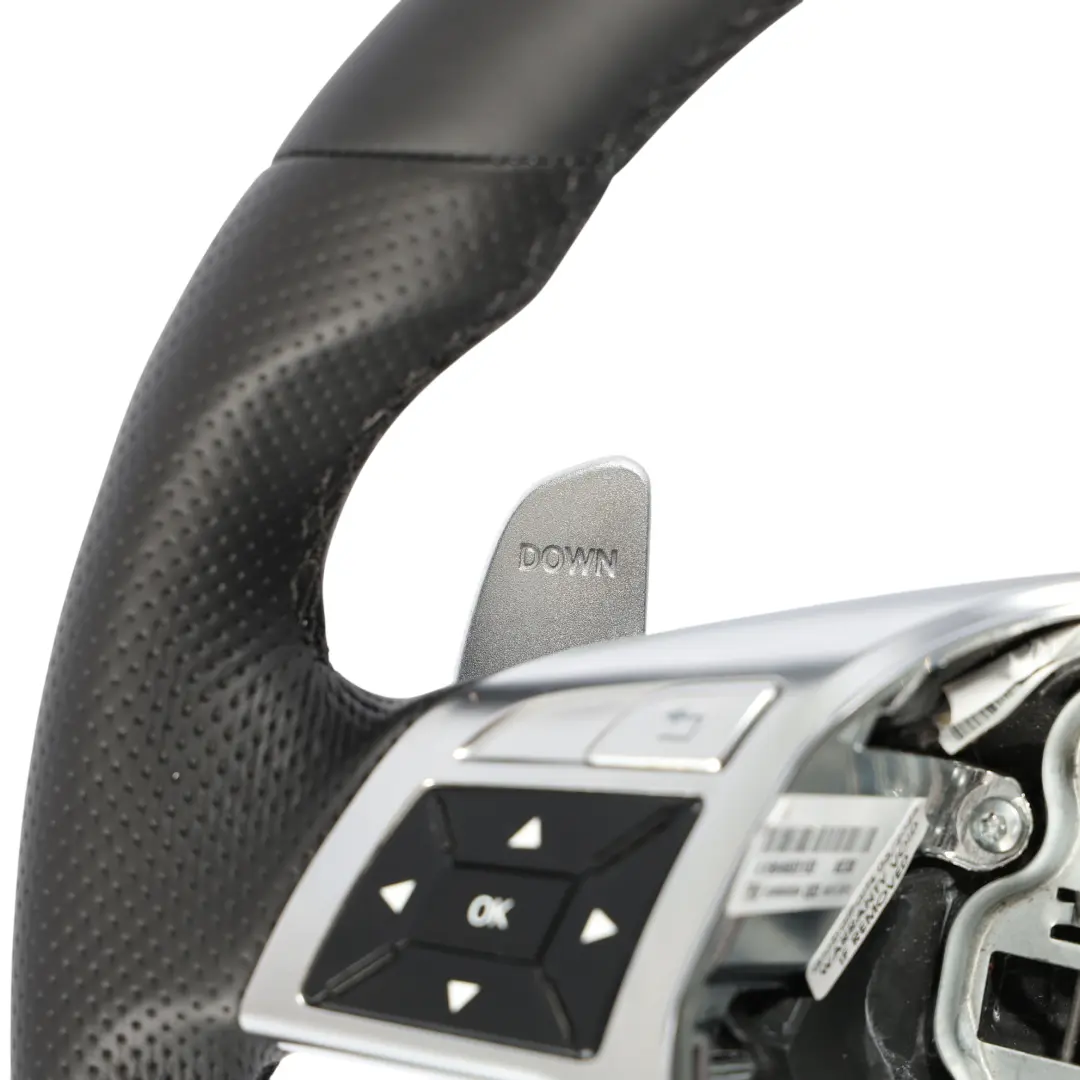 Mercedes ML W166 Steering Wheel NEW Black Leather Paddle Shift - SKU A1664603103-1 - Part number A1664603103