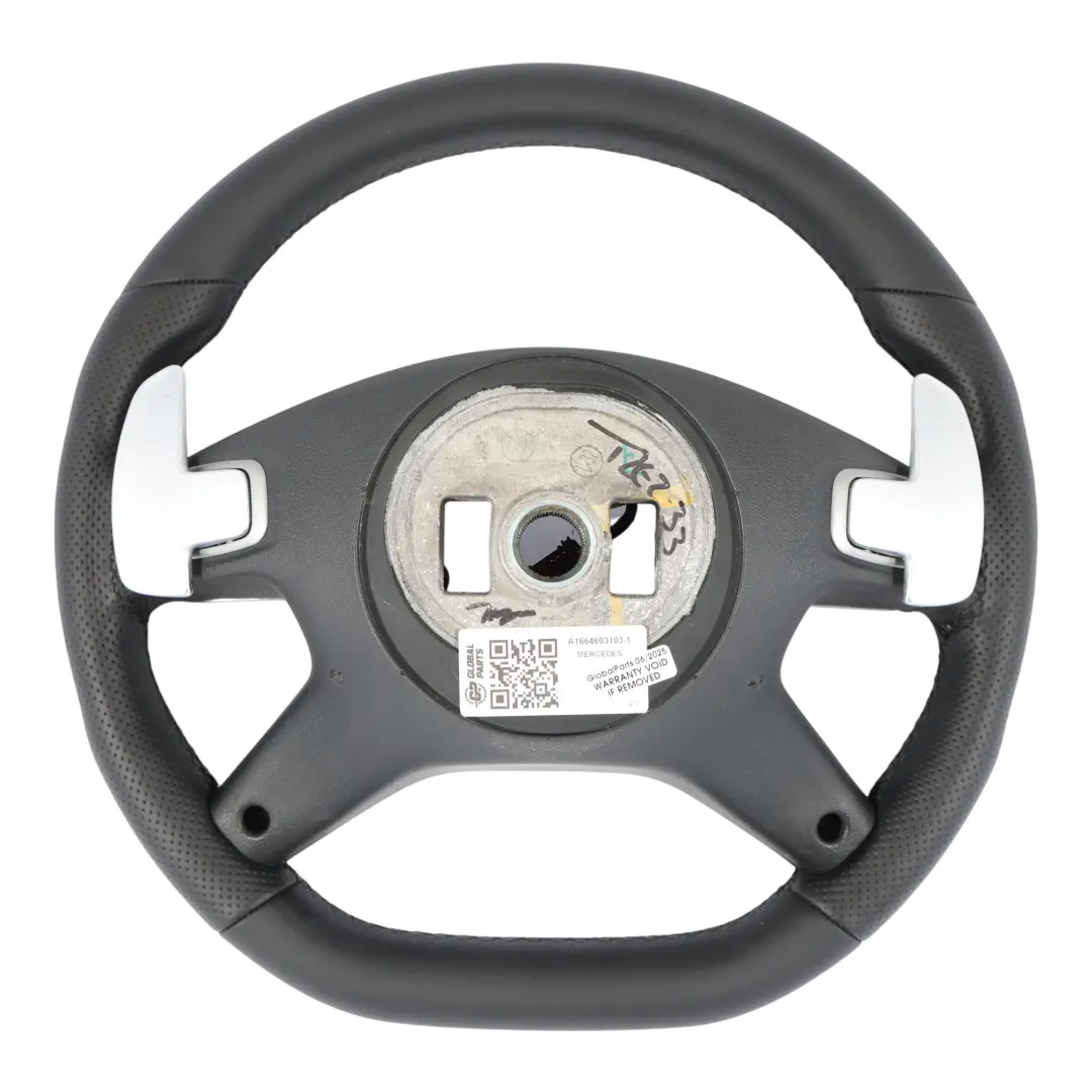 Mercedes ML W166 Steering Wheel NEW Black Leather Paddle Shift - SKU A1664603103-1 - Part number A1664603103