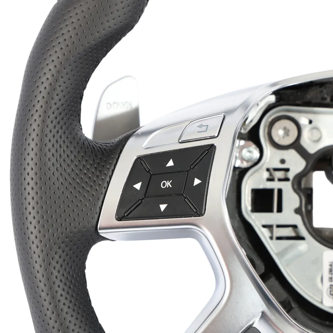 Mercedes ML W166 Volant NEUF En Cuir Noir Avec Palettes - SKU A1664603103-1 - Numéro de pièce A1664603103