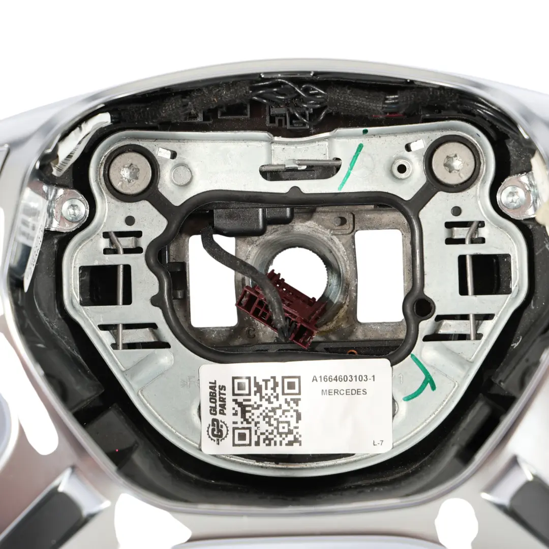 Steering Wheel NEW Black Leather Paddle Shift to Mercedes ML W166 with Part number A1664603103 Mercedes ML W166 Steering Wheel NEW Black Leather Paddle Shift - SKU A1664603103-1 - Part number A1664603103