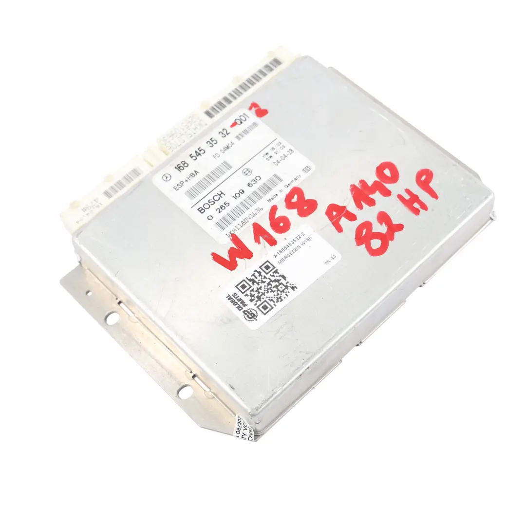A140 ESP + HBA Modulo Controllo Elettronico Stabilità per Mercedes W168 con numero di parte A1685453532 Mercedes W168 A140 ESP + HBA Modulo Controllo Elettronico Stabilità - SKU A1685453532-2 - Numero di parte A1685453532