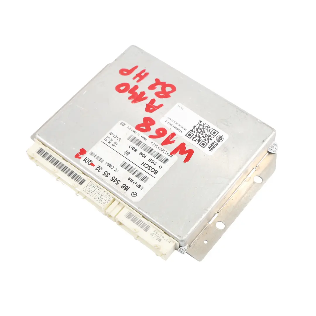 A140 ESP + HBA Módulo Control Electrónico Estabilidad para Mercedes W168 con número de pieza A1685453532 Mercedes W168 A140 ESP + HBA Módulo Control Electrónico Estabilidad - SKU A1685453532-2 - Número de pieza A1685453532