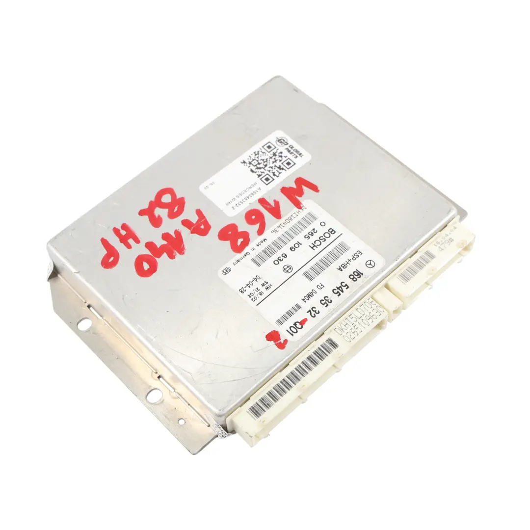A140 ESP + HBA Módulo Control Electrónico Estabilidad para Mercedes W168 con número de pieza A1685453532 Mercedes W168 A140 ESP + HBA Módulo Control Electrónico Estabilidad - SKU A1685453532-2 - Número de pieza A1685453532