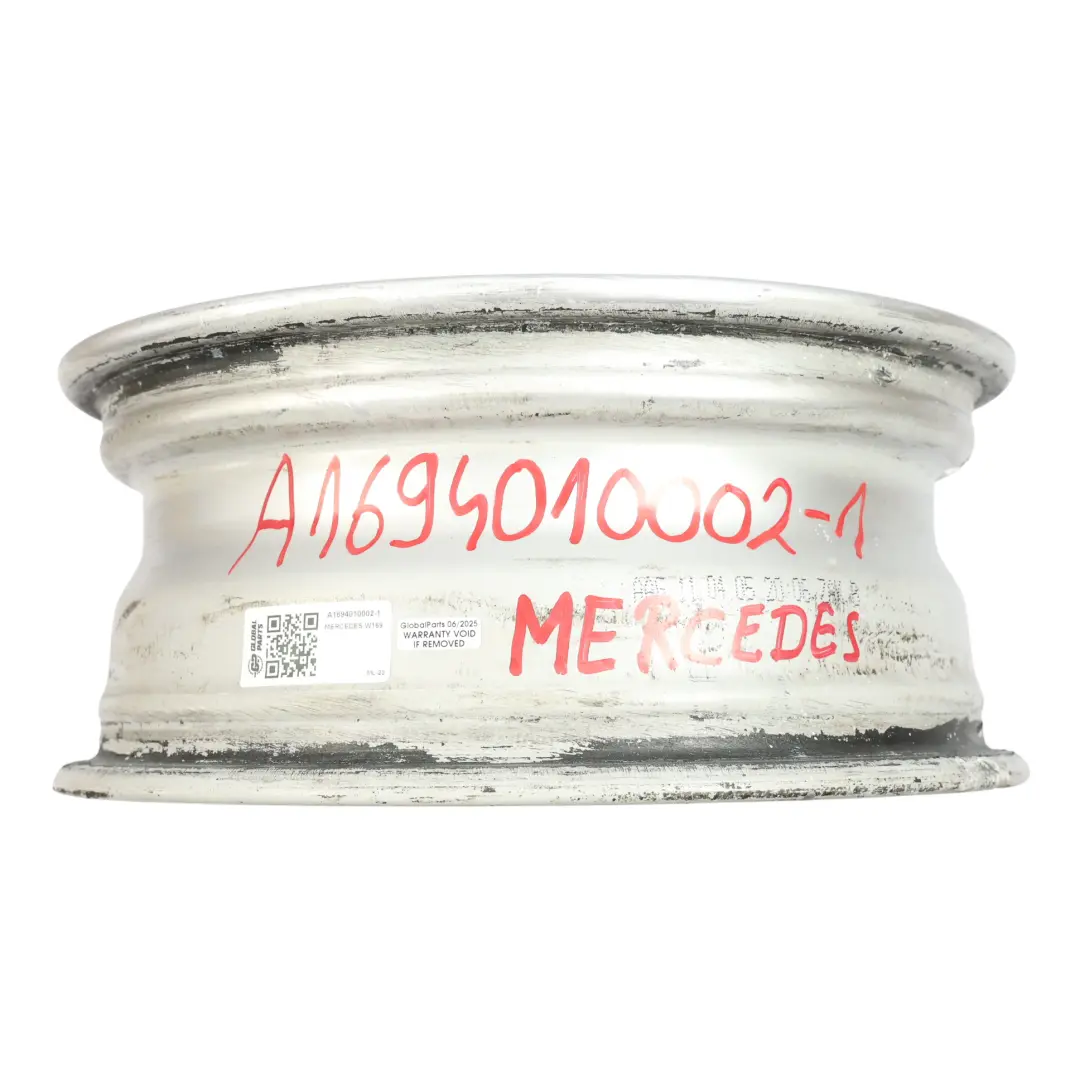 Mercedes W169 Silver Alloy Wheel Rim 15" ET:44 6J - SKU A1694010002-1 - Part number A1694010002