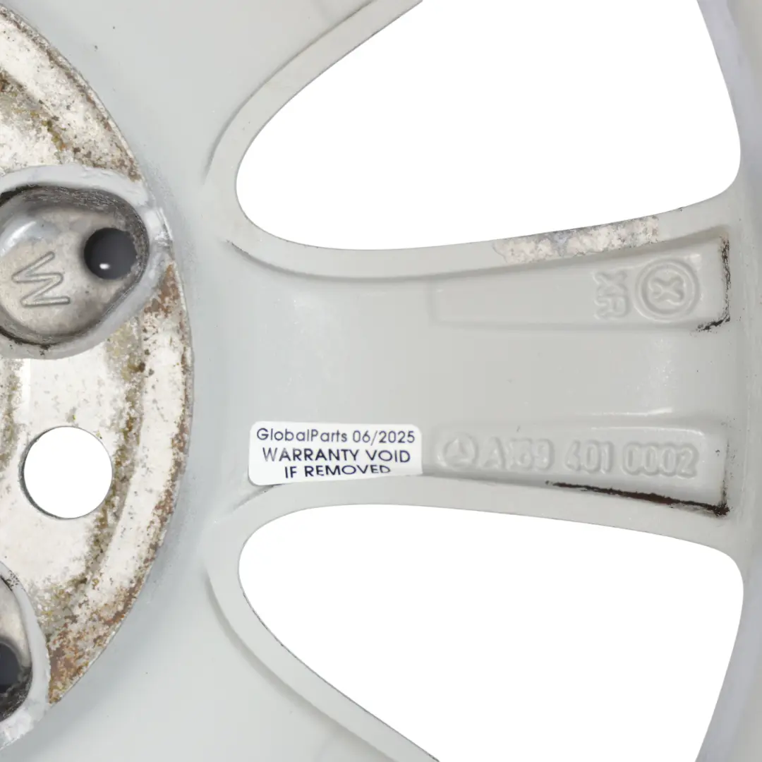 Mercedes W169 Silver Alloy Wheel Rim 15" ET:44 6J - SKU A1694010002-1 - Part number A1694010002