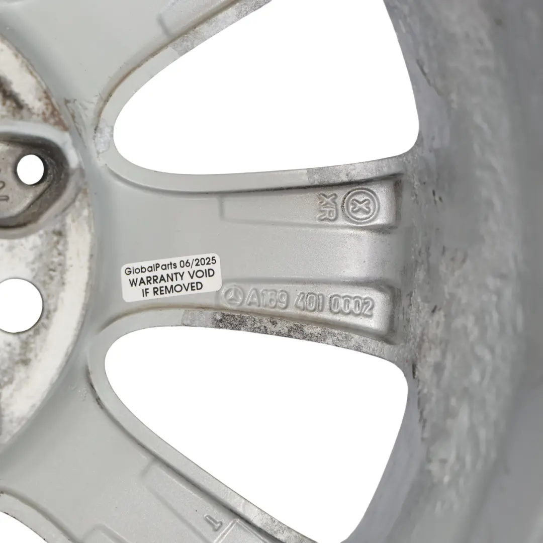 Mercedes W169 Cerchio in lega argento 15" ET:44 6J - SKU A1694010002-2 - Numero di parte A1694010002