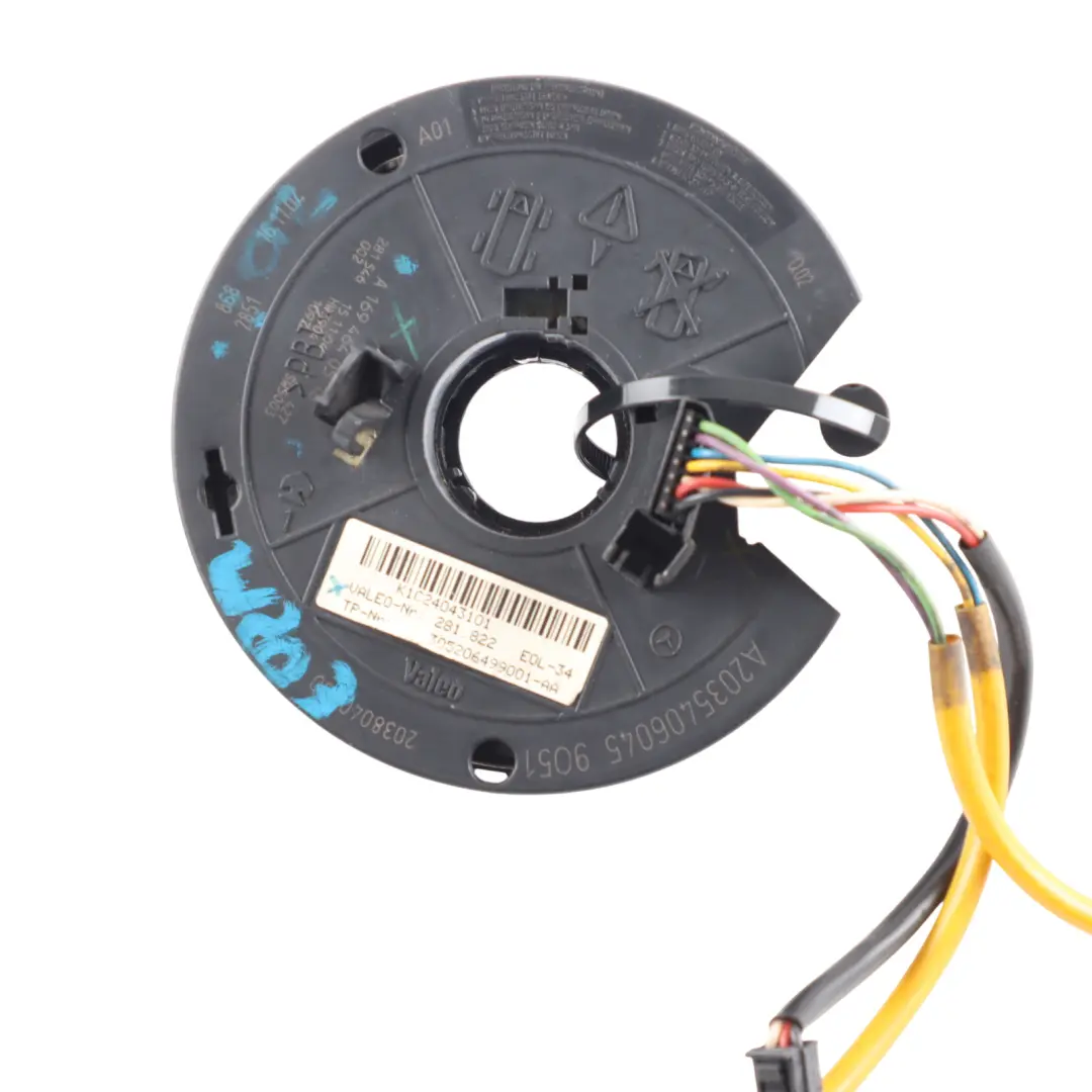 Steering Wheel Angle Sensor Wiper Stalk Squib A2035406045 to Mercedes W169 C209 with Part number A1694640518 Mercedes W169 C209 Steering Wheel Angle Sensor Wiper Stalk Squib A2035406045 - SKU A1694640518-1 - Part number A1694640518