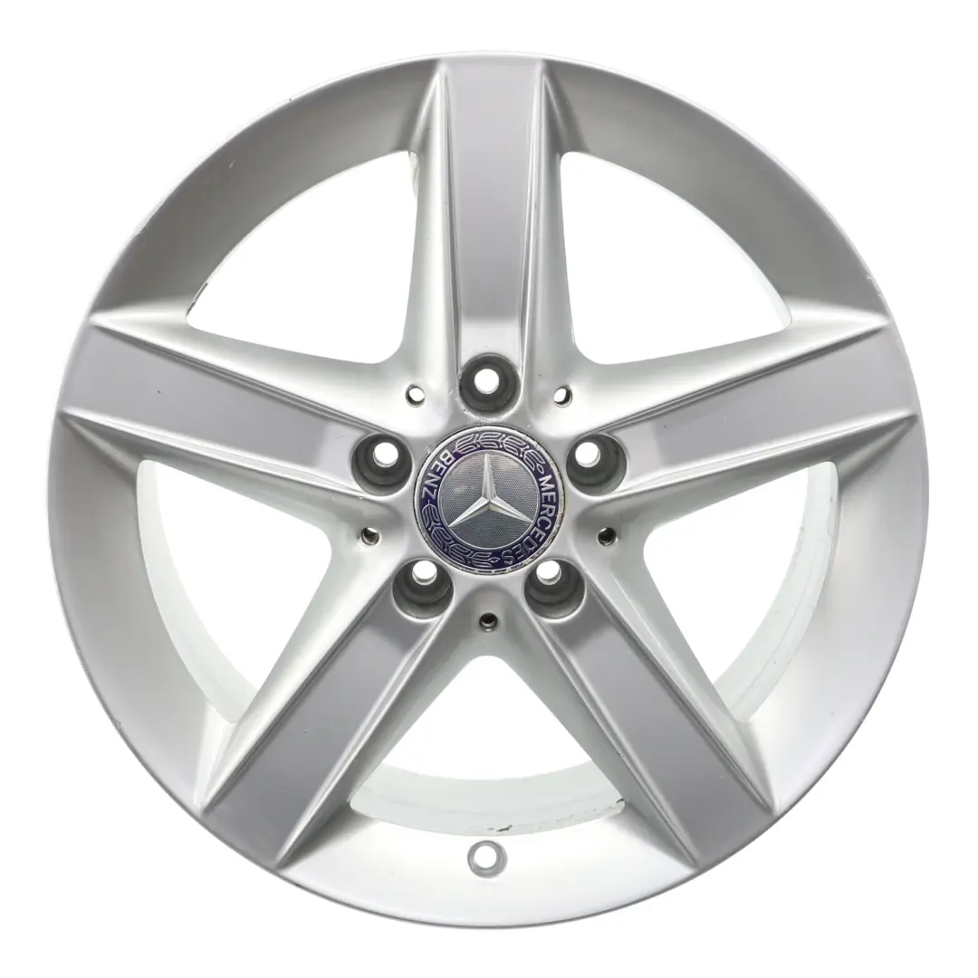 Mercedes SLK R171 Hinter Rad Felge 16" 5 Speichen 8J ET:30 Silber - SKU A1714013402-1 - Teilenummer A1714013402